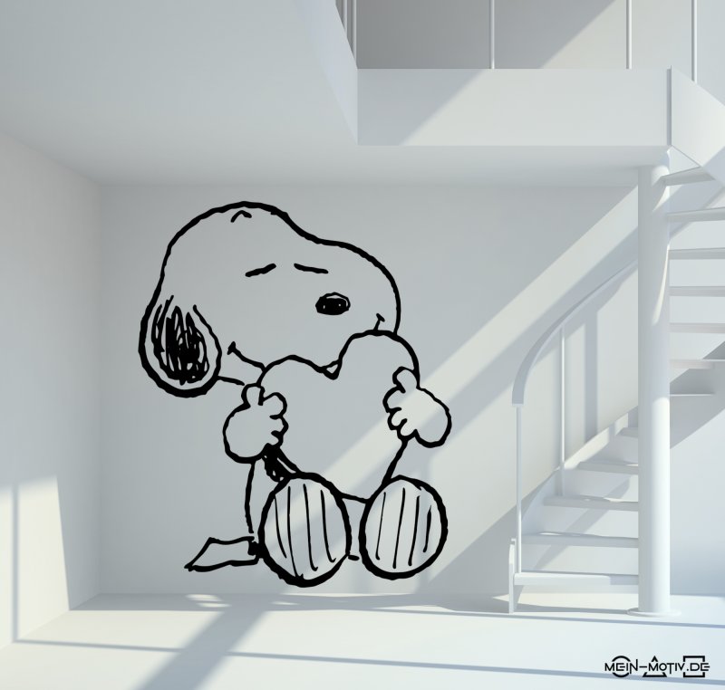 46372 Snoopy Wandtattoo